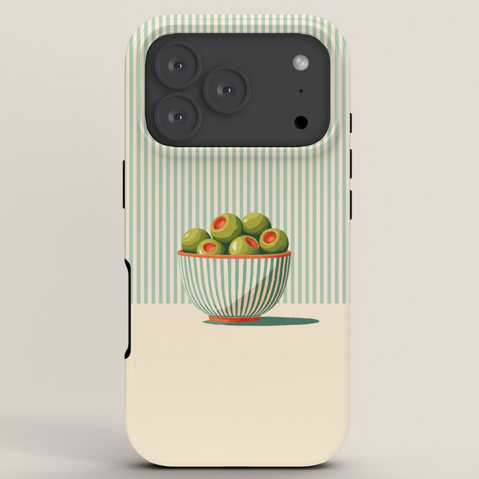 Retro Olive Bowl Illustration iPhone Case Gallery Image 7