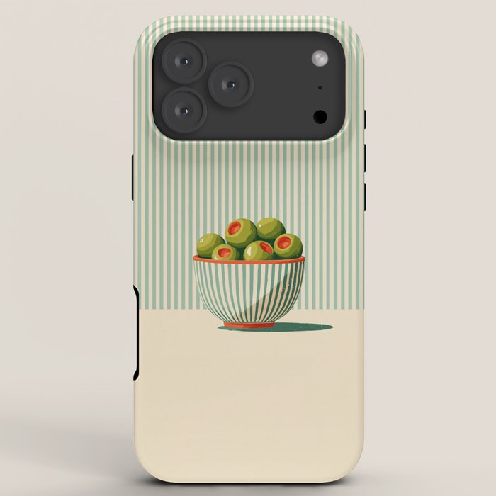 Retro Olive Bowl Illustration iPhone Case Gallery Image 8