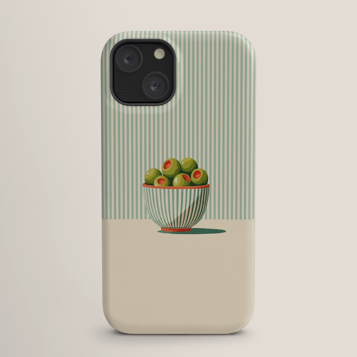 Retro Olive Bowl Illustration iPhone Case Gallery Image 17