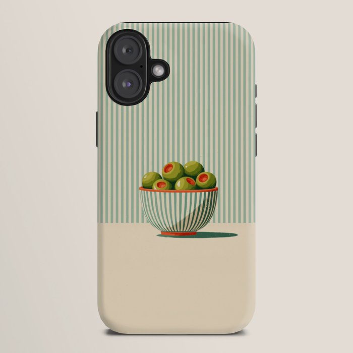 Retro Olive Bowl Illustration iPhone Case Gallery Image 10