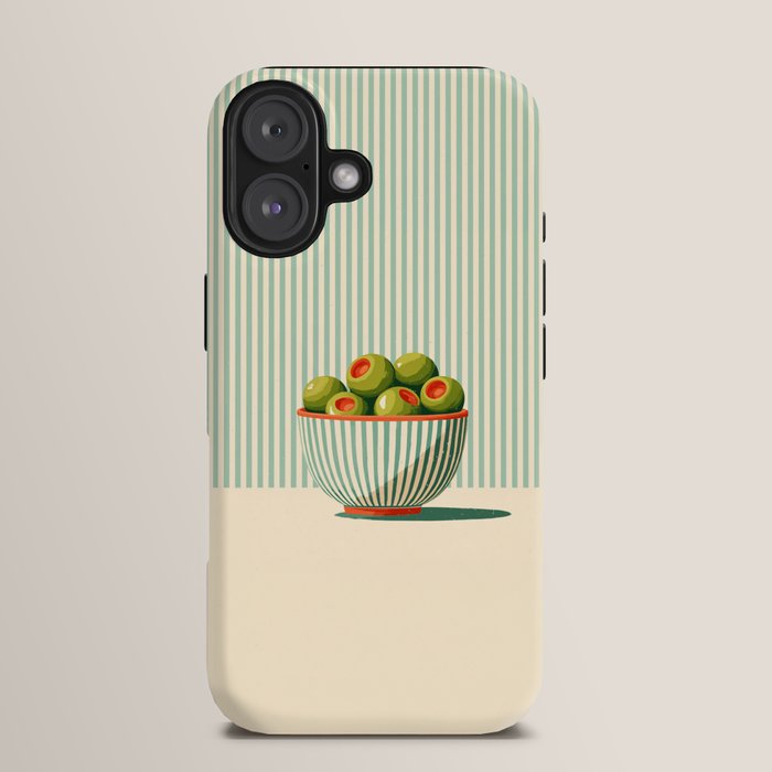 Retro Olive Bowl Illustration iPhone Case Gallery Image 13