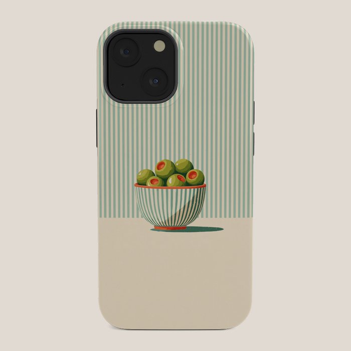 Retro Olive Bowl Illustration iPhone Case Gallery Image 34