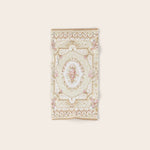 Antique French 19th Century Aubusson Rose Floral Bath Towel Gallery Image 1