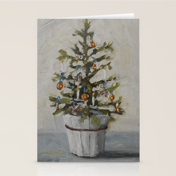 Christmas Tree in a Bucket Stationery Card Gallery Image 2