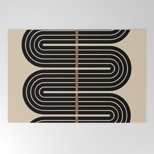 Dusk - Mid Century Modern Abstract Ar Welcome Mat Gallery Image 2