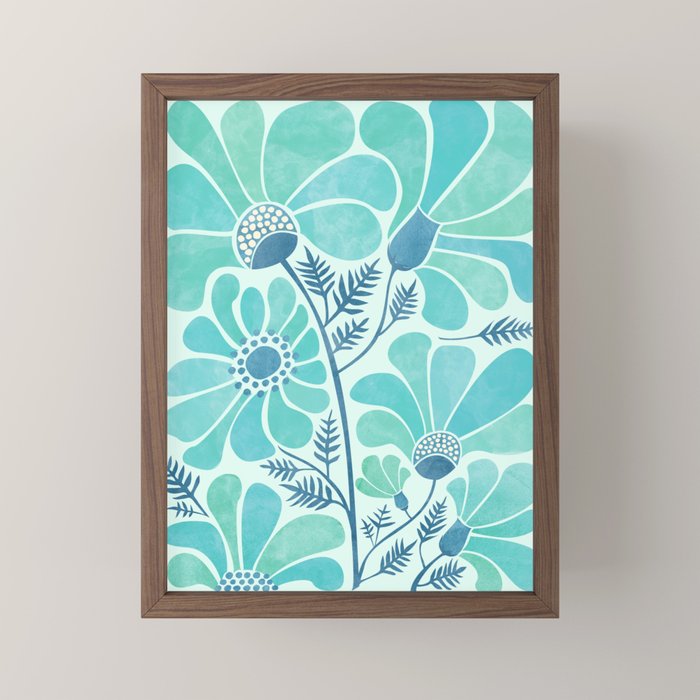 Himalayan Blue Poppies Floral Mini Art Print Gallery Image 2