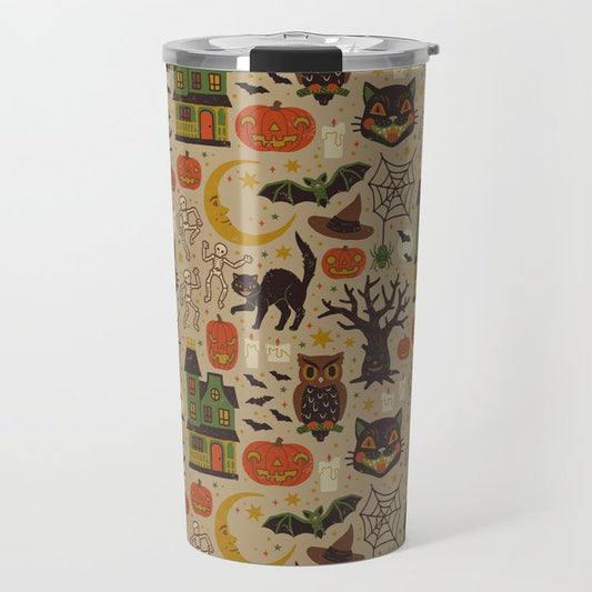 Vintage Halloween Travel Mug Gallery Image 1