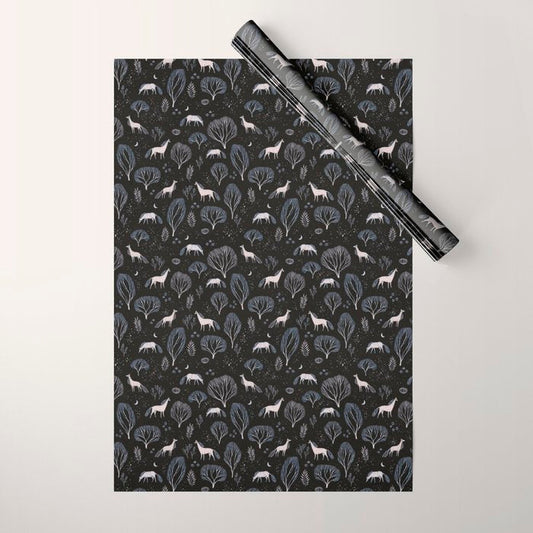 Midnight Garden Wrapping Paper Gallery Image 1