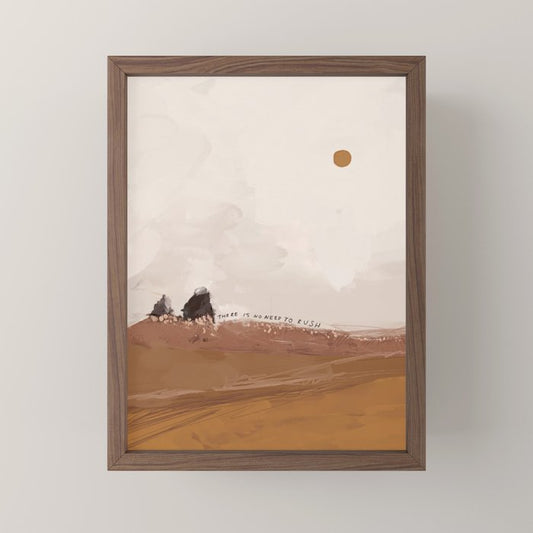 There Is No Need To Rush Mini Art Print Gallery Image 2