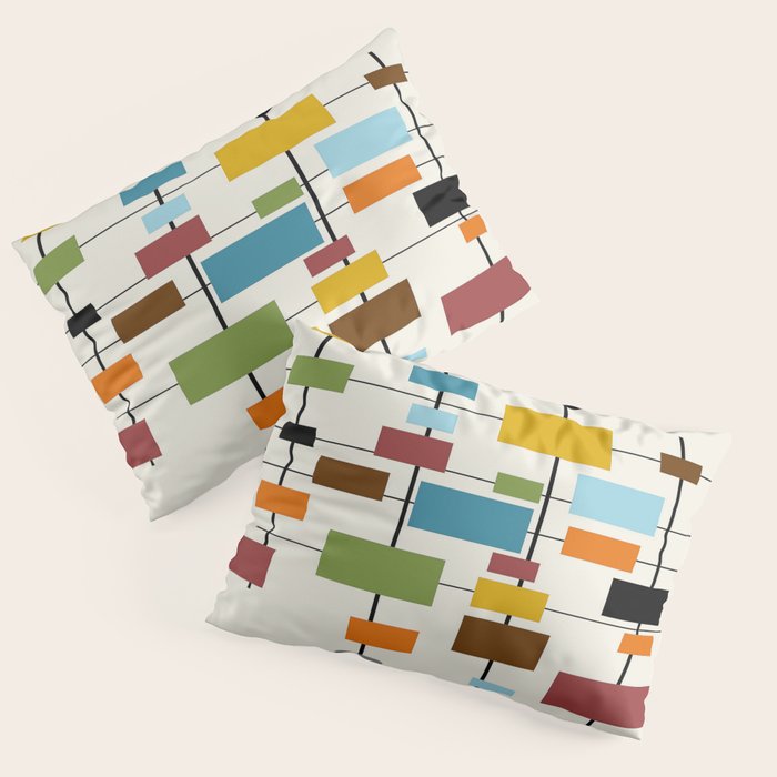 Mid-Century Modern Art 1.3 Pillow Sham Gallery Image 1