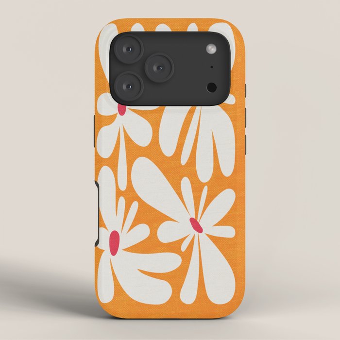 Bloom: Tangerine Matisse Color Series 03 iPhone Case Gallery Image 3