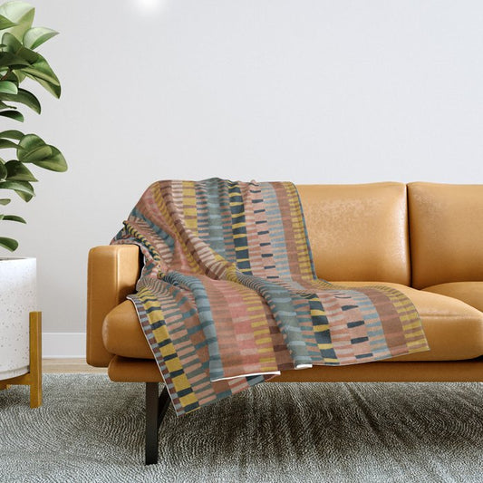 Mix of Stripes #1 Throw Blanket Gallery Image 1