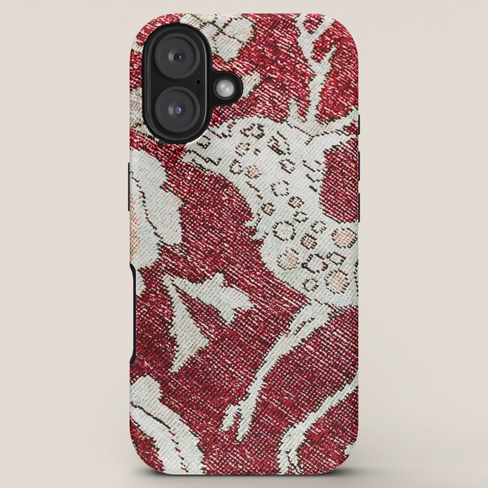 Spotted Fawn From Antique Persian Animal Rug Print iPhone Case Gallery Image 5