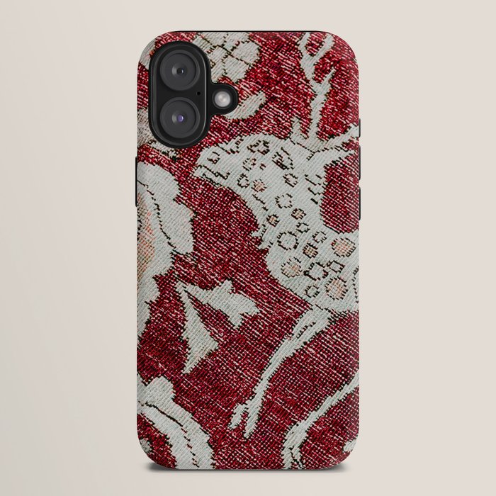 Spotted Fawn From Antique Persian Animal Rug Print iPhone Case Gallery Image 10