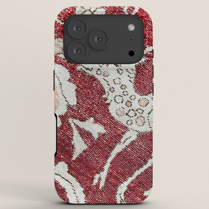 Spotted Fawn From Antique Persian Animal Rug Print iPhone Case Gallery Image 7