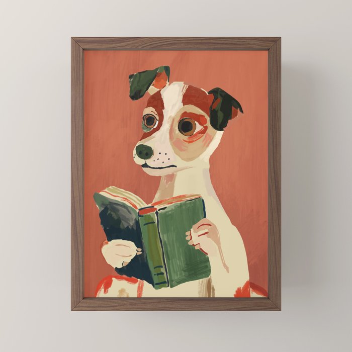 The Bookish Dog Mini Art Print Gallery Image 2