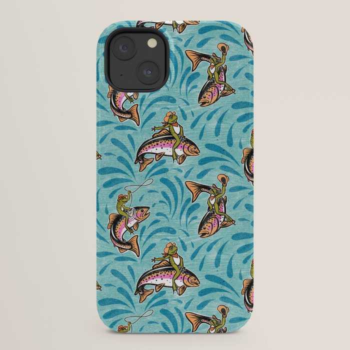 Rodeo Frogs - Aqua iPhone Case Gallery Image 30