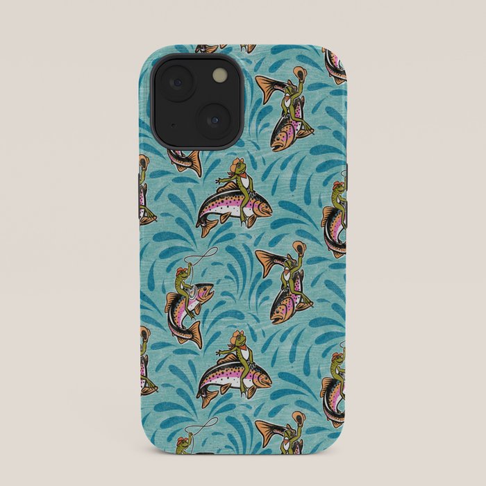 Rodeo Frogs - Aqua iPhone Case Gallery Image 33