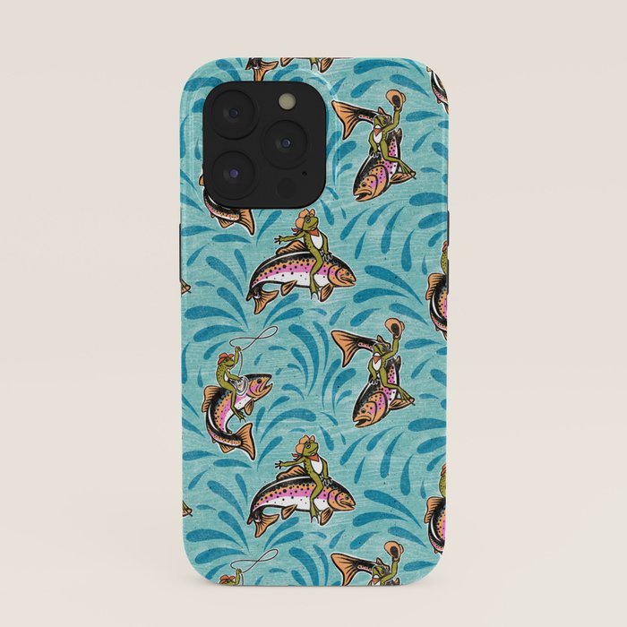 Rodeo Frogs - Aqua iPhone Case Gallery Image 39