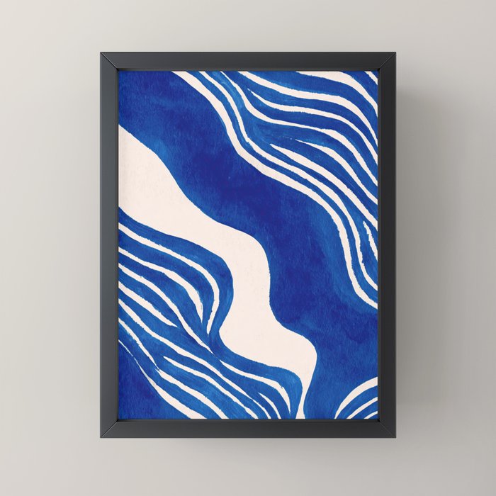 Indigo Flow Mini Art Print Gallery Image 3
