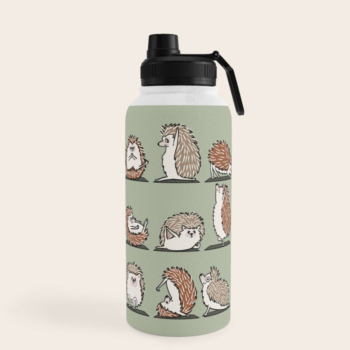 Hedgehog Yoga Water Bottle Gallery Image 5