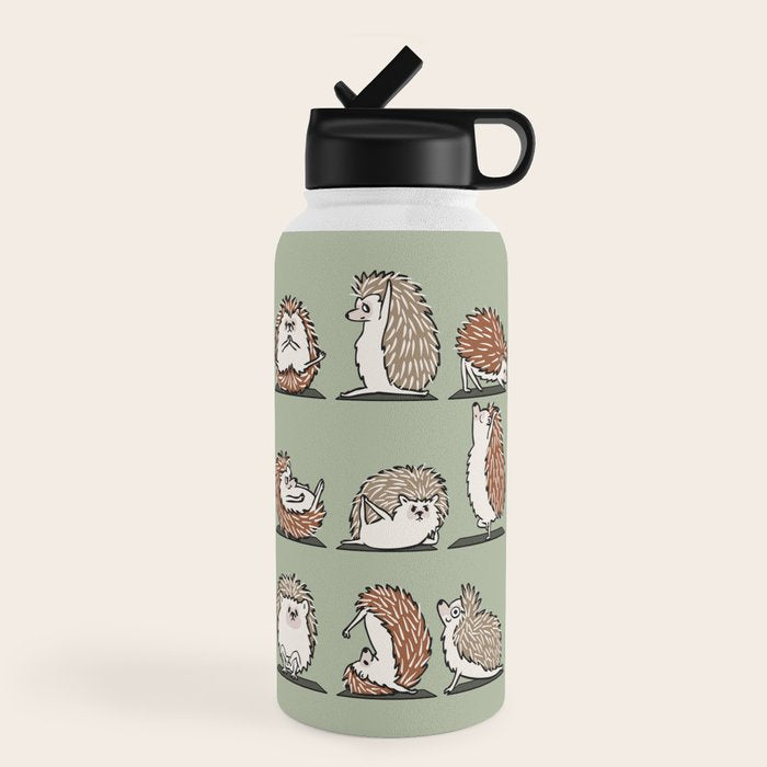 Hedgehog Yoga Water Bottle Gallery Image 4
