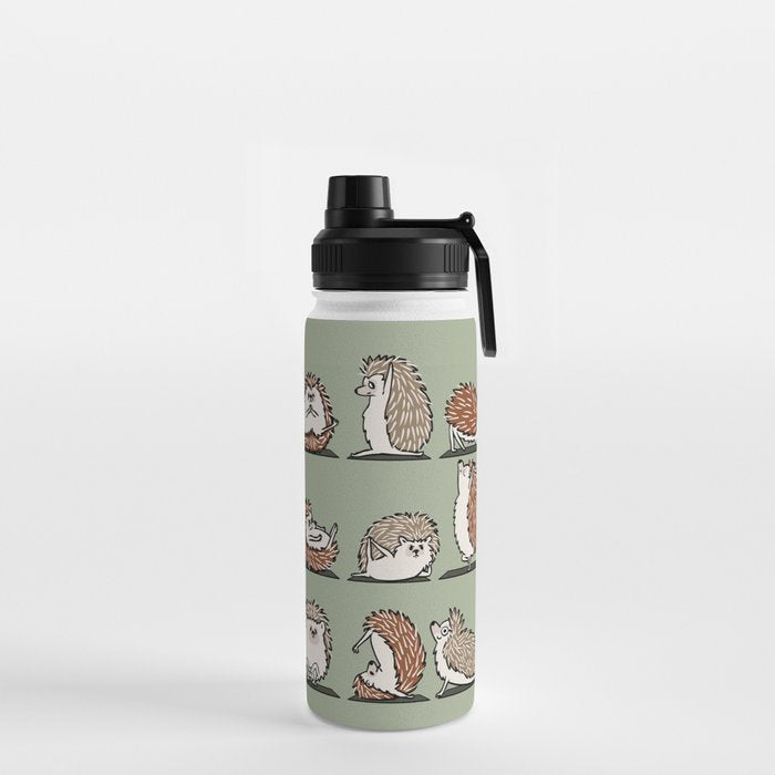 Hedgehog Yoga Water Bottle Gallery Image 2