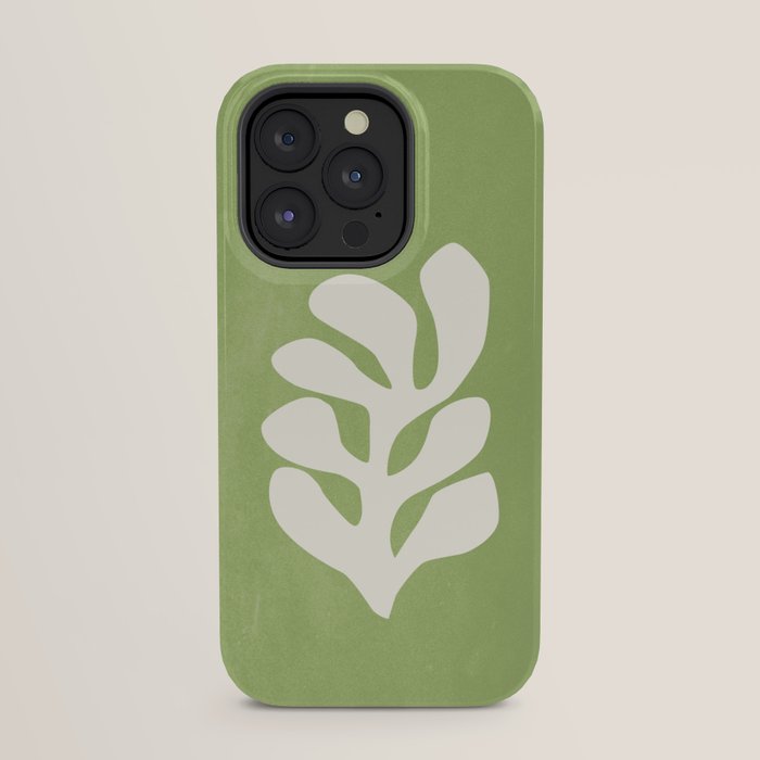 Forest Green Leaf: Matisse Paper Cutouts V iPhone Case Gallery Image 31