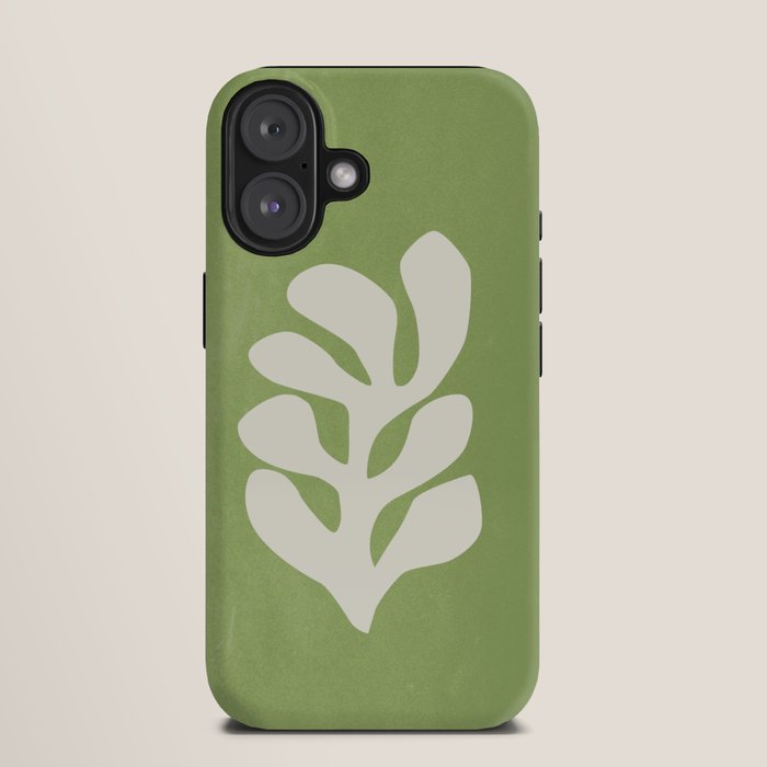 Forest Green Leaf: Matisse Paper Cutouts V iPhone Case Gallery Image 9