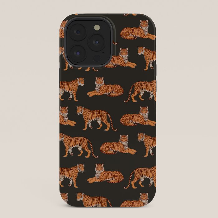 Tigers - Charcoal Black iPhone Case Gallery Image 36