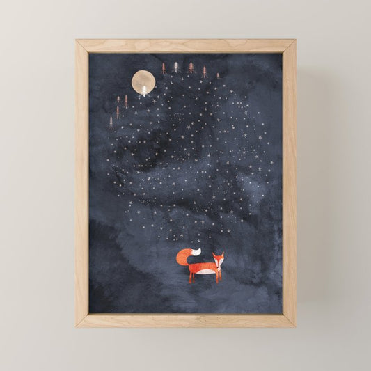 Fox Dream Mini Art Print Gallery Image 1