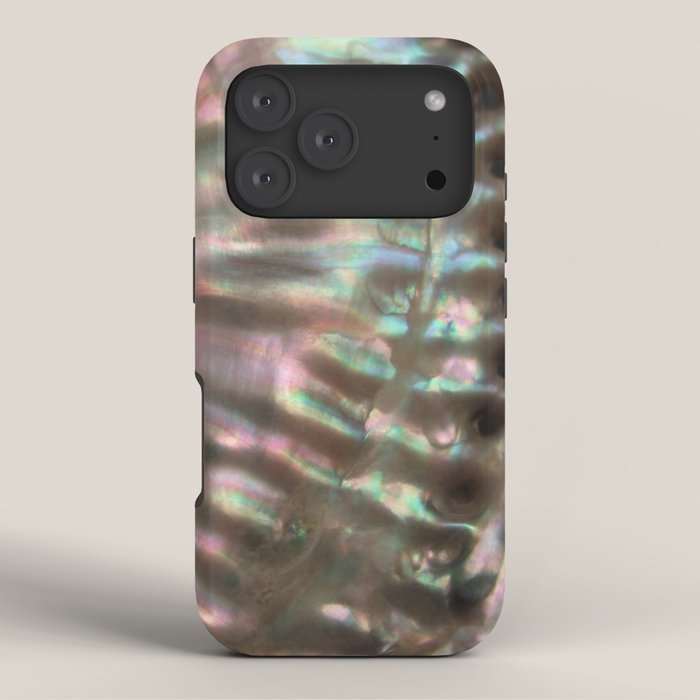 Shimmery Greenish Pink Abalone Mother of Pearl iPhone Case Gallery Image 3