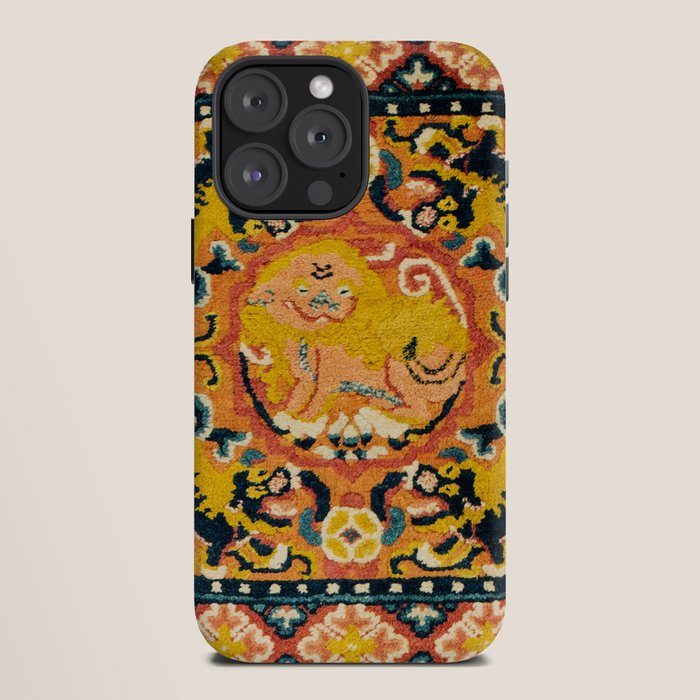 Shigatse Khagangma Antique Tibetan Seat Mat Print iPhone Case Gallery Image 12