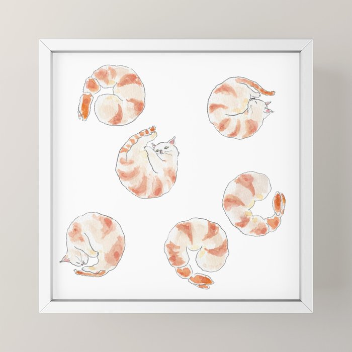Ebinyanco -Shrimp Kitty- Mini Art Print Gallery Image 4