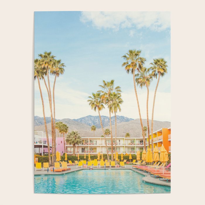 Palm Springs Motel Pool Poster Gallery Image 3