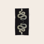 Snake's Charm in Black Bath Towel Gallery Image 1