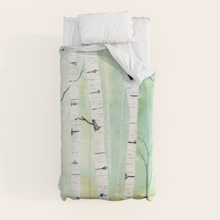 Birch Trees 2 Duvet Cover Gallery Image 4