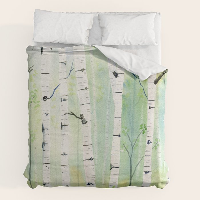 Birch Trees 2 Duvet Cover Gallery Image 7