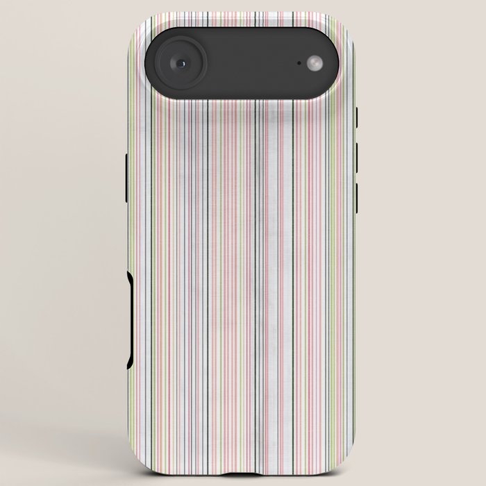 Vintage Pastel Striped Pattern Soft Aesthetic iPhone Case Gallery Image 6