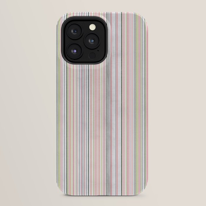 Vintage Pastel Striped Pattern Soft Aesthetic iPhone Case Gallery Image 32