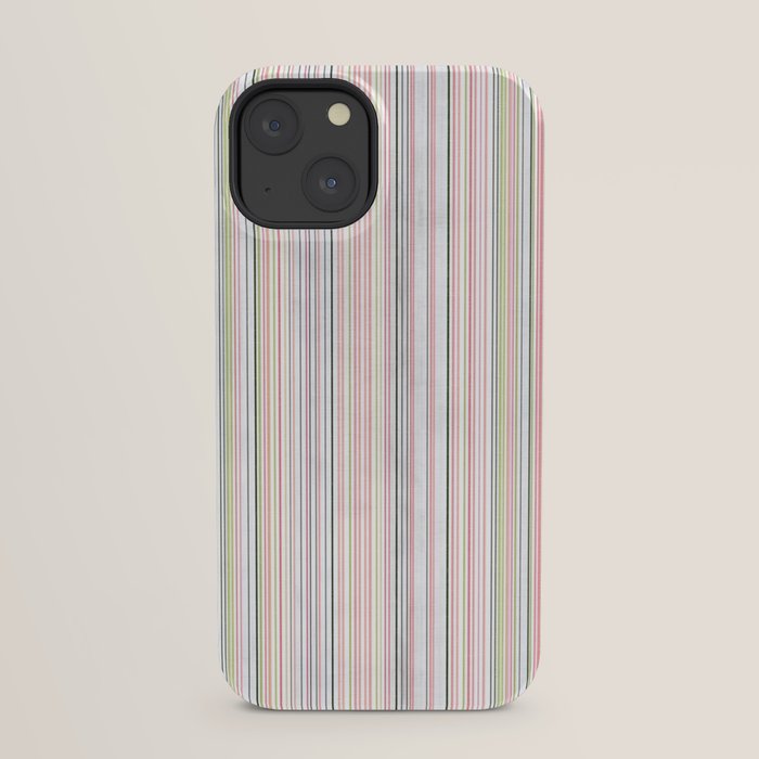 Vintage Pastel Striped Pattern Soft Aesthetic iPhone Case Gallery Image 29
