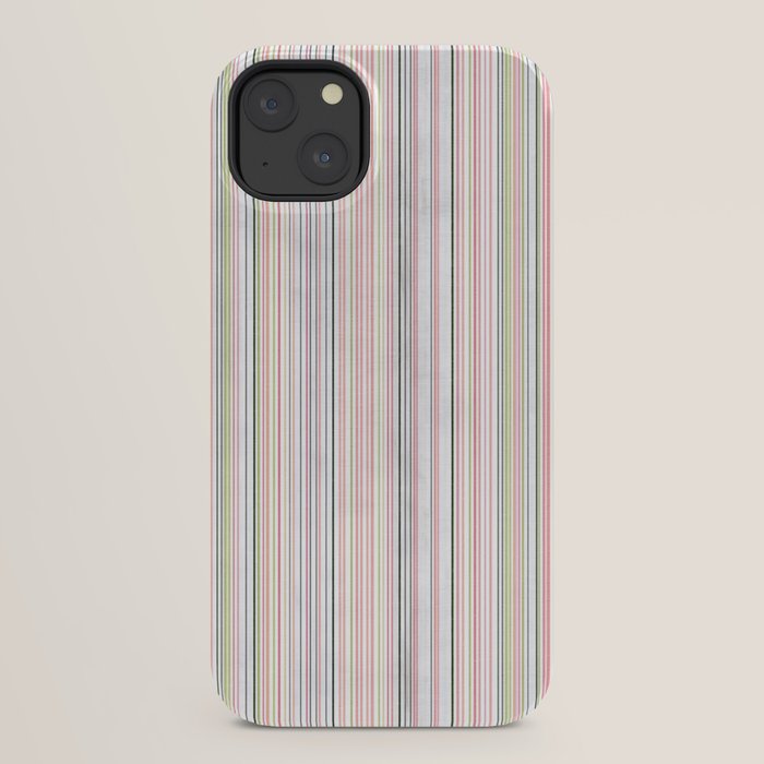 Vintage Pastel Striped Pattern Soft Aesthetic iPhone Case Gallery Image 30