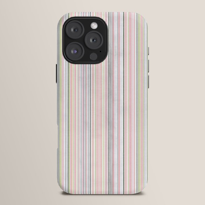 Vintage Pastel Striped Pattern Soft Aesthetic iPhone Case Gallery Image 16