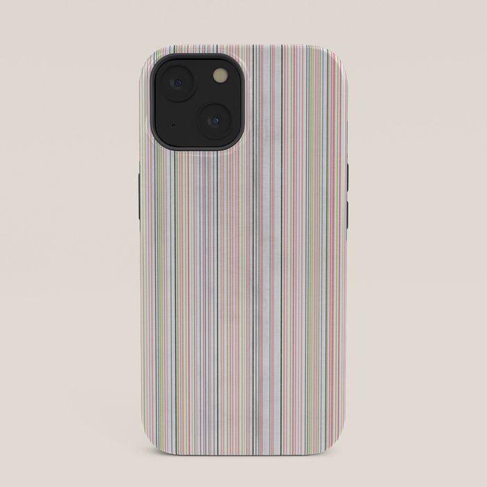 Vintage Pastel Striped Pattern Soft Aesthetic iPhone Case Gallery Image 33