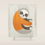 Whimsy Sloth Shower Curtain Gallery Image 1