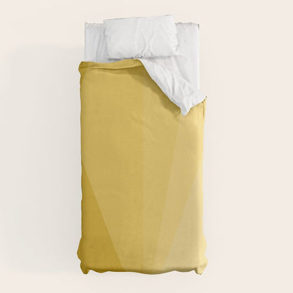 Geometric Triangles VIII Golden Yellow Duvet Cover Gallery Image 10
