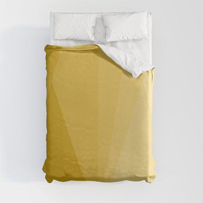 Geometric Triangles VIII Golden Yellow Duvet Cover Gallery Image 8