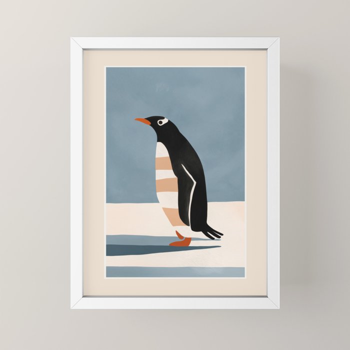 Penguin on Ice Mini Art Print Gallery Image 4