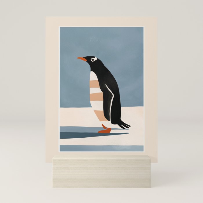 Penguin on Ice Mini Art Print Gallery Image 5