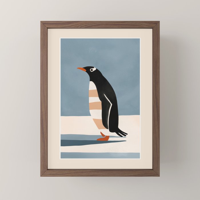 Penguin on Ice Mini Art Print Gallery Image 2
